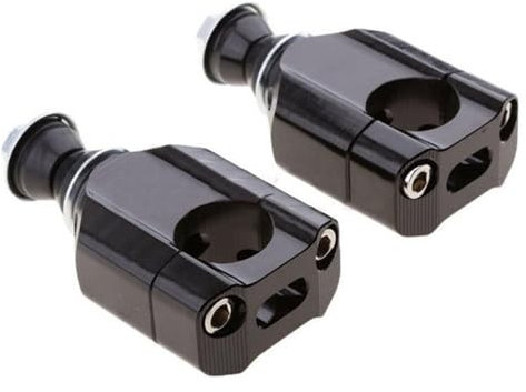 Rehausseur De Guidon 1 Paire De Pinces De Montage De Barre De Graisse Universelles pour Guidon De Moto Élévateur De Levage Guidon De 1 1/8 28mm CNC en Aluminium Riser