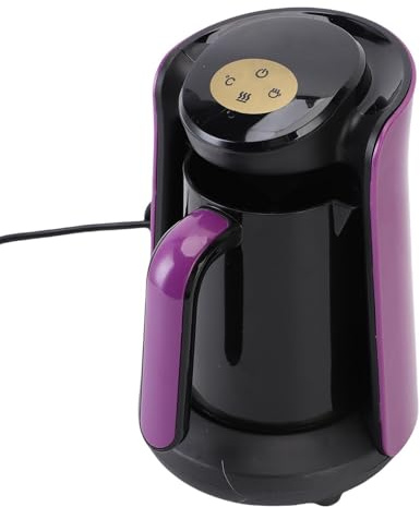 YUEHISY Máquina de Turca 400W Electric, 6 Tazas de Capacidad con Control LCD y Control de Temperatura, 3 Modos de Calefacción, Portátil para Viajes en el Hogar (Enchufe de la UE)