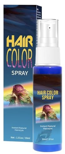 Spray Teinture Capillaire 30 Ml Couverture Racines Stylage | Teinture Pour Cheveux Temporaire Et Naturelle pour Halloween Fête Vacances Salon Mariage
