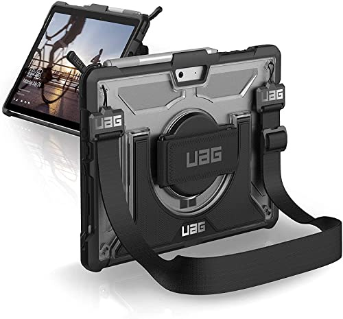URBAN Armor Gear Plasma Hülle für Surface Go/Go 2/Go 3 | Passgenau | Type Cover kompatibel | Abnehmbarer Tragegurt | Handschlaufe | Standfunktion | Verstärkte Ecken