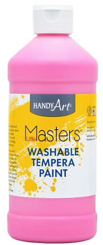 Handy Art Little Masters® Washable Tempera Paint, Pink, 16 oz.
