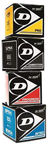 Sportsends Dunlop Squash Balls - Alle Arten mit Variety Pack (4er Pack) (Mixed)