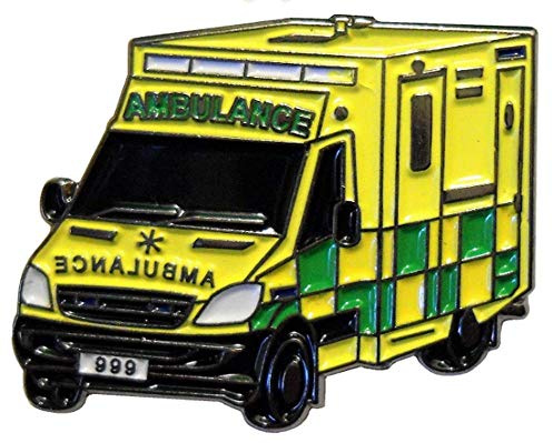 Mainly Metal TM Emaille-Anstecknadel für Krankenwagen 999 Krankenhaus, Notfallmedizin, 25 mm
