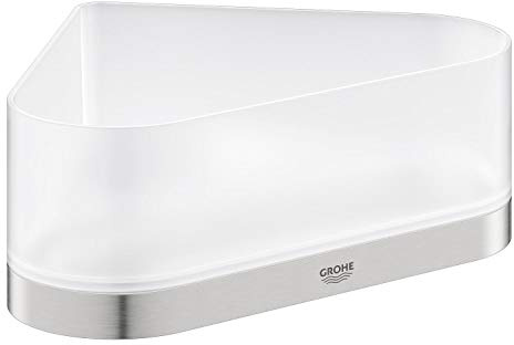 GROHE Selection | Accessoires - Eck-Duschablage mit Halterung | supersteel | 41038DC0