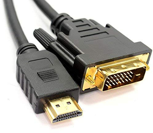 Dragon Trading Câble HDMI vers DVI 10 m bidirectionnel plaqué or 1080p pour lecteur Blu Ray, PS 4, Nintendo Wii, Plasma, DVD, ordinateur, HDTV, projecteur