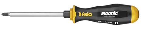 Felo 0715764533 Ergonic PH2 x 4 in. Screwdriver with Hammer Cap