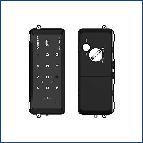 Kaiser Plus HG-1300CNK Serrure Porte Numérique en Verre avec Mot de Passe RF Tag Key, Fabriqué en Corée