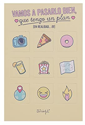 Mr. Wonderful Postal con Planes Ocultos - Vamos a pasarlo Bien