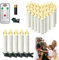 AufuN 40er LED Kerzen Kabellos Weihnachtskerzen mit Fernbedienung, Christbaumkerzen mit Fernbedienung, als Dekoration für Weihnachten, Weihnachtsbaum, Party(Warmweiß)