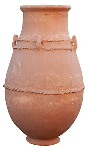 Biscottini Vaso terracotta del sahara 111x62x62 cm | Vasi terracotta grandi | Anfore da giardino decorative e funzionali