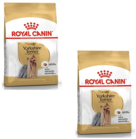 Royal Canin Yorkshire Terrier Adult | Dubbelpaket | 2 x 500 g | Jag tänker för Yorkshire Vuxna Terriers | Från 10 månader gammal | för att gynna hälsosam åldrande