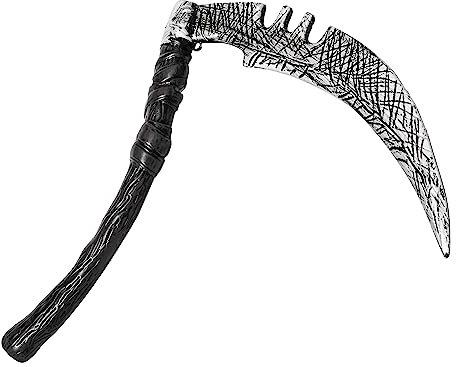 Ultra Sensenmann Sense- oder Sichel-Kostümzubehör aus Kunststoff für Halloween-Kostüme als Requisite für Death Devils Reapers oder Killers (Sichel)