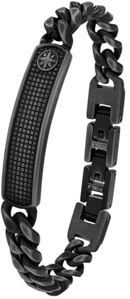 s.Oliver Identarmband Edelstahl Herren Armschmuck, 18,5+1,5+1,5 cm, Grau, Kompass, Kommt in Schmuck Geschenk Box, 2036847