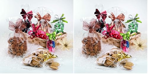 Italpak Sachets Transparentes pour les Aliments, 100 pièces, 25x40cm, X000000254000 (Lot de 2)