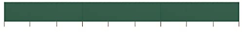 Chaduof 9-teiliges Windschutzgewebe 1200 x 160 cm Grün, Zaun Sichtschutz, Sichtschutz Garten, Windschutz, Gartensichtschutz, Bauzaun Sichtschutz, Terassen Sichtschutz - 47199
