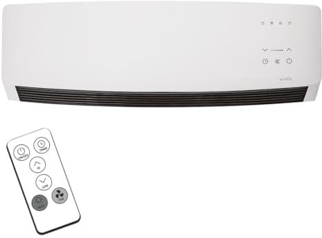 STARLYF Climate Air, Portable Heater for wall, 1600W, Ceramic Heater, Bathroom & Bedroom, Timer, Remote Control, Maximum Energy Efficiency