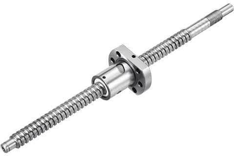 QUARKZMAN Husillo de bolas SFU1204 (Diámetro 12mm, Paso 4mm, Longitud 250mm) con Tuerca de Husillo de Bolas Kit de Husillo de Bolas Anti Juego para Mecanizado de Extremo Estándar
