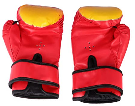 MUELODSIC Pu Boxhandschuhe Für Kinder Kinder Boxhandschuhe Mit Flammenmuster Aus Atmungsaktivem Pu Material Verstellbar Mit Klettband Inkl Schlagpratzen Für Kickboxen Muay Thai Kampfsport Training