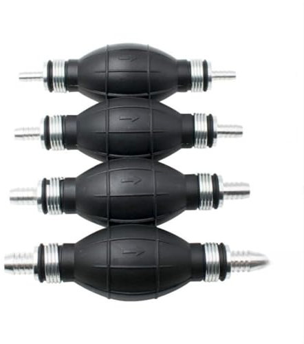 Kraftstoffpumpe, 1 Stück, 6 mm, 8 mm, 10 mm, 12 mm, Gummi, Aluminium, Handpumpe, Handgrundierung, alle Kraftstoffe für Auto, Boot, Marine, Außenbord-Diesel-Kraftstoffpumpe (10 mm)