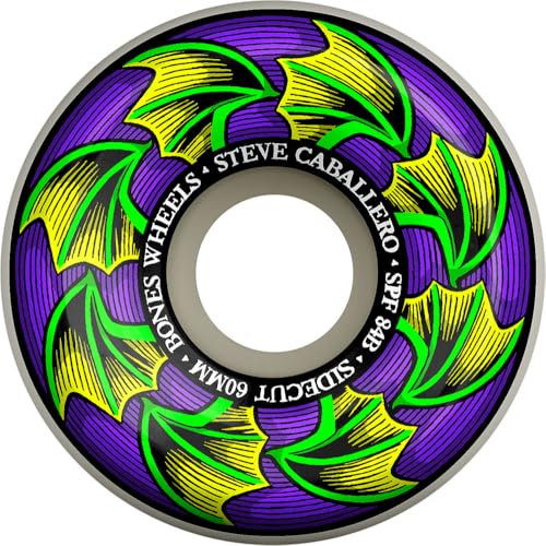 Bones Wheels SPF Steve Caballero Bat Wings 84B/104A Skateboard-Räder, 60 mm, P5 Sidecut