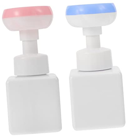 IWOWHERO 2 Botellas de Champú Pet de 250ml, Dispensador de Espuma Bomba, Ligeras y Portátiles, para Peluquerías y Salones de Belleza