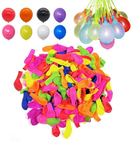 EHDWXVZM 500 Palloncini Colorati, Mini Palloncini in Lattice, Palloncini Pieni d'Acqua, Giocattoli da Spiaggia, Forniture per Feste.
