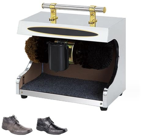 XRSMOU Machine À Cirer Et À Cirer Les Chaussures, Petite Induction Automatique, Brosses Douces, pour Commercial Ménager