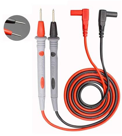 1 Paar Heavy-Duty Multimeter Messleitung 1M, 1000V / 20A /CAT III/IV, Testkabel messspitzen Set für Multimeter