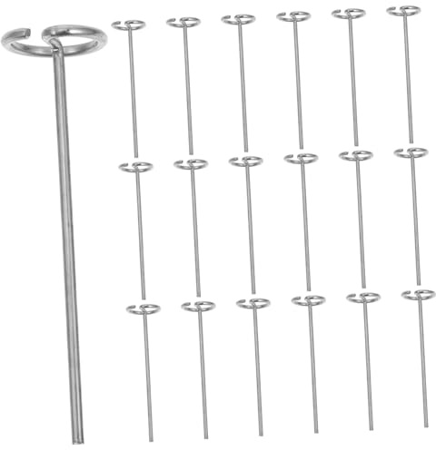 BESTonZON 20pièces Piquets De Tente De Plage Et Bordure De Jardin Piquets Métalliques pour Tente-auvent Et Tonnelle