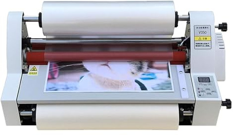 Máquina de laminado térmico de rodillos fríos y calientes, pantalla digital electrónica de control de temperatura, de 700 w, en uno o dos lados, para documentos, fotos y papeles