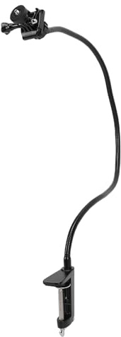 Asixxsix Webcam-Ständer, Kamerahalterung, Flexibler Schwanenhals, Kameraständer, Schreibtisch-Webcam-Halterung, Klemme für C922, C930e, C920S, C920, C615, C960, C920x, (I-förmiger Geräteständer)