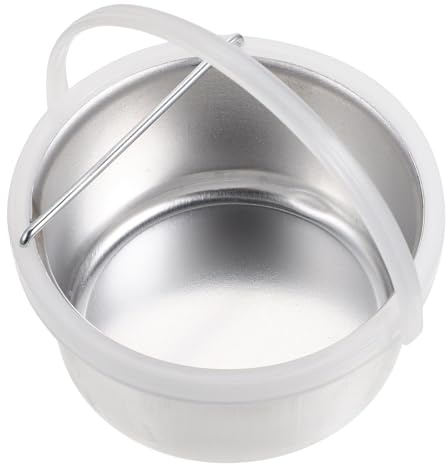 BETOOKY Wax Melting Bowl Aluminium Non-stick Silver Hair Removing Wax Pot Handle Reliable Accessory
