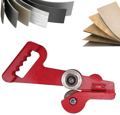 Kraftig manuell metallskärare, dubbelhjul handdragverktyg, justerbart blad, ingen el krävs, skär stål aluminium tenn kartong kanal