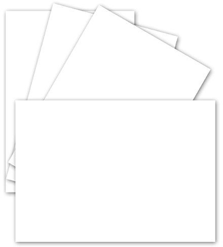 50 Einzel-Karten DIN A6-10,5 x 14,8 cm - 240 g/m² - Hochweiß - Tonkarton - Bastelpapier - Bastelkarton- Bastel-karten - blanko Postkarten