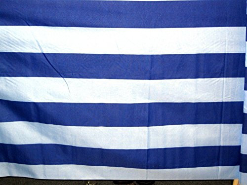 Idena Beach Wind Screen/Windschutz 5 x 0.80 m [ blau/weiß ] gestreift