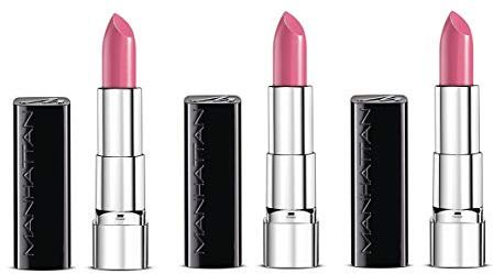 Manhattan Moisture Renew Lipstick, cremiger Lippenstift, feuchtigkeitsspendend, intensiv, langanhaltend (3er Pack) (700 Pink Chi)