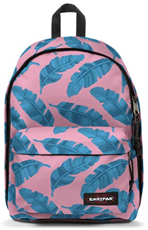 Eastpak Out of Office Mochila, 44 cm, 27 L, Rosado (Brize Leaves Pink)