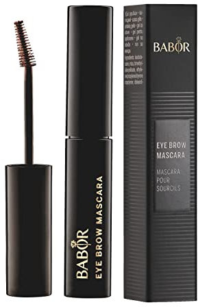 BABOR MAKE UP Eye Brow Mascara, mascara per sopracciglia con gel colorato e spazzola, colora, fissa e delinea le sopracciglia, riempie gli spazi vuoti, 2 g