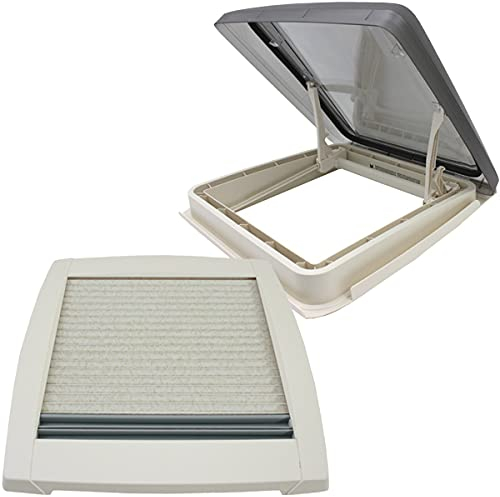 MPK VisionStar M pro 2 getönte Klarglas Dachluke Dachfenster Dachhaube 40 x 40 cm in perlweiß