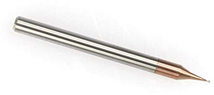 Drill Bit 1 Piece of 2-Blade Micro Flat end Mill 4 mm Shank TiCN Coated CNC milling Cutter bit Tungsten Carbide-0.7xD4x1.4x50L