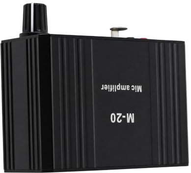 Mikrofonvorverstärker 48V Phantomspeisung XLR 27dB, 2 Stk. | Hohe Verstärkung mit symmetrischer Schaltung, 22dB 6,5mm und 27dB XLR Eingang