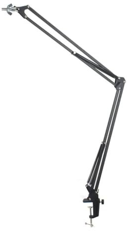 Mikroskop-Zubehör-Kit Aluminium Legierung Ständer Mikroskop Kamera Ständer Halter Halterung Lift Stand Tisch Rahmen for Mikroskop Reparatur Löten Mikroskopische Objektträger(Size:470mm)