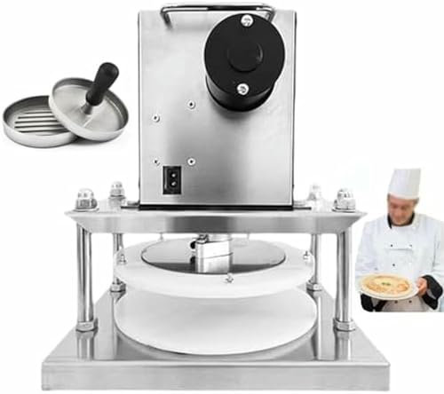 Electric Dough Press - Versatile Stainless Steel Pizza and Meat Press for Homemade Cakes, Pastries, and Cookies