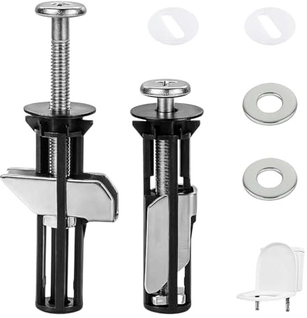 ALLY-MAGIC Set di viti per sedile WC universale, fissaggio per sedile WC, accessori per la manutenzione del WC, accessori per il montaggio superiore E21-MTGGDLS