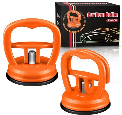 ALASMOYER Debosselage Carrosserie, Ensemble de 2 Outils de Kit Debosselage Carrosserie de Bosses de Voiture, Verre, éCran, Carreaux Et DéPlacement D'Objets(Orange)