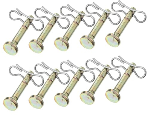 SEWACC Scherstifte Und Splinte Set 10 Scherstifte + 10 Splinte Kompatibel Für 714-04040 Und 738-04124 Metall Ersatzteil Für Schneefräse Schutz Für Getriebe Und Schneepflug