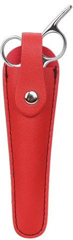 para tijeras de peluquería, organizador de herramientas de peluquería | tijeras de piel sintética, fundas para salón de belleza, peluquería, hogar, Red, Consulte la descripción