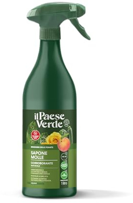 Il Paese Verde Sapone Molle pronto all'uso 1l Protezione per Piante Stressate dalla Presenza di Insetti – Potassico - Prodotto Consentito in Agricoltura Biologica