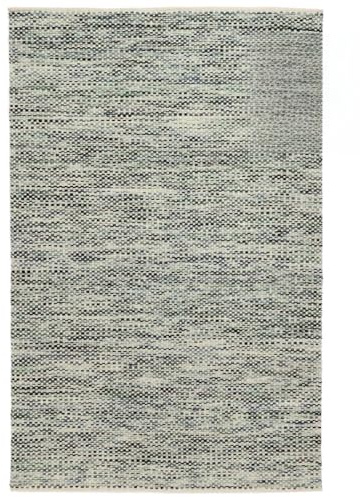 RugVista Pebbles, Rug, Kilim Modern, 6′7″ x 8′2″ ft (200x250 cm), Rectangular, Low, Living Room, Dining Bedroom, Dry Clean Only, Care & Fair Certified, Grey/Blue