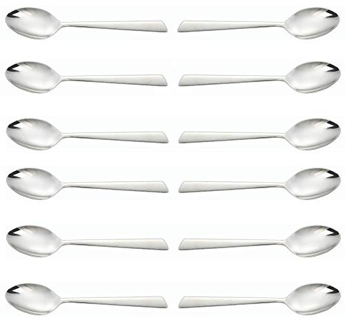 Arcos Toscana-Box 571000-DUN14 Lot de 12 cuillères de Table Monobloc en Acier Inoxydable 18/10 et 200 mm Argenté